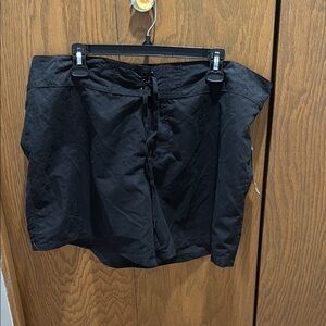 Black Drawstring Swim Shorts, NWT
